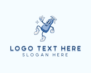 Cleaner - Spray Cleaner Housekeeping logo design