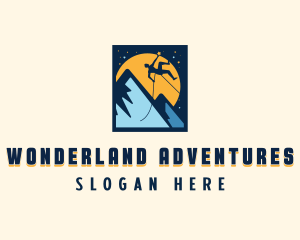 Adventure Mountain Climbing logo design