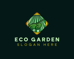 Gardening Lawn Mower logo design