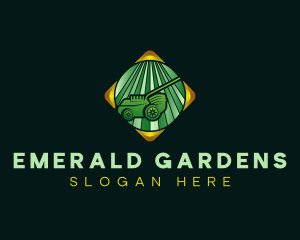 Gardening Lawn Mower logo design