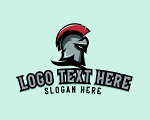 Helmet - Soldier Spartan Helmet logo design