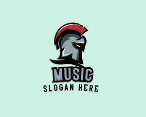 Soldier Spartan Helmet Logo
