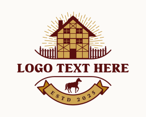 Stable - Farmhouse Horse Stable logo design