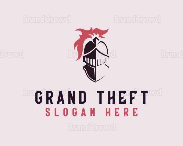 Armored Knight Gaming Character Logo