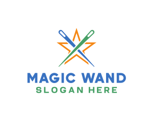 Wand - Magic Wand Star Letter X logo design