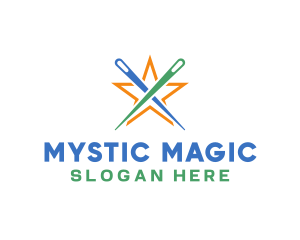 Sorcerer - Magic Wand Star Letter X logo design