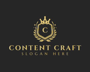 Royalty Wreath Crown logo design