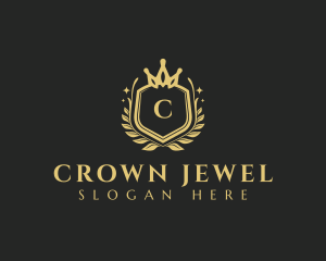 Royalty Wreath Crown logo design