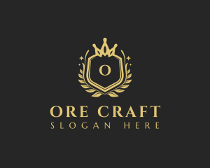 Royalty Wreath Crown logo design