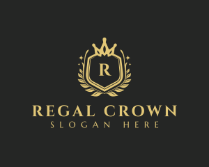 Royalty Wreath Crown logo design