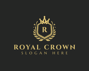 Royalty Wreath Crown logo design