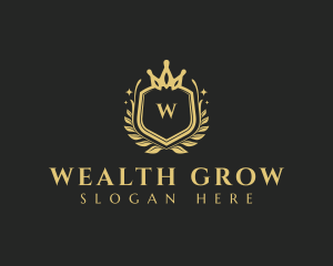 Royalty Wreath Crown logo design