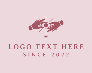 Tarot - Mystical Hands Third Eye logo design