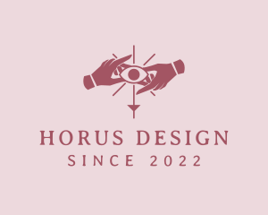 Horus - Mystical Hands Third Eye logo design