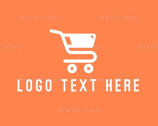 Grocery Shopping Cart Logo