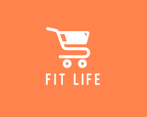 Grocery Shopping Cart Logo