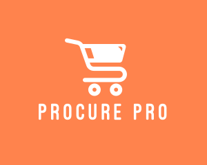 Procurement - Grocery Shopping Cart logo design