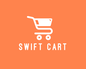 Grocery Shopping Cart logo design