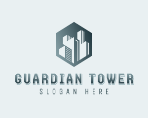 Tower Building Real Estate logo design