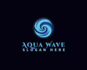 Water Whirlpool Wave logo design