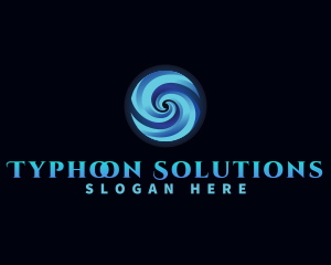 Water Whirlpool Wave logo design