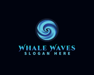 Water Whirlpool Wave logo design