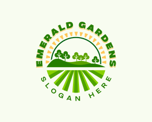 Backyard Lawn Landscaping logo design