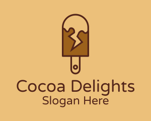 Chocolate - Chocolate Lightning Popsicle logo design