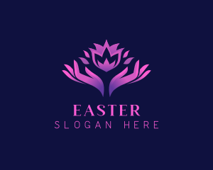 Healing - Elegant Flower Wellness logo design
