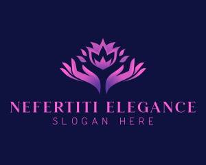 Elegant Flower Wellness logo design