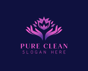 Elegant Flower Wellness logo design