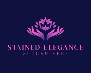 Elegant Flower Wellness logo design