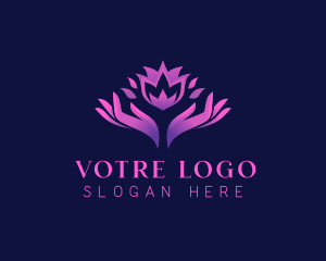 Luxe - Elegant Flower Wellness logo design