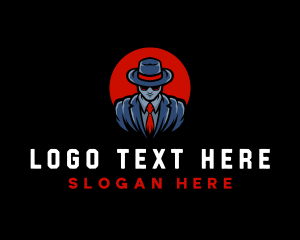 Mafia Character Gaming logo design