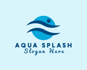 Swim Team Sports logo design