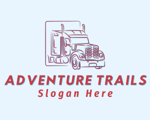 Red Truck Haulage logo design