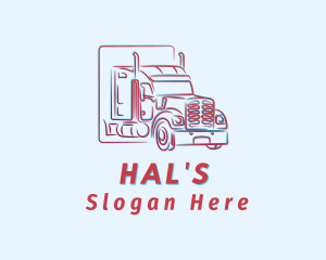 Automobile - Red Truck Haulage logo design