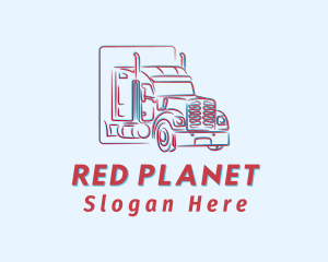 Red Truck Haulage logo design