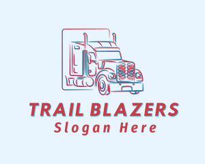 Red Truck Haulage logo design