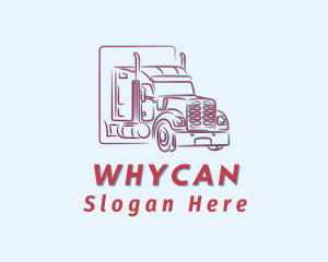 Shipping - Red Truck Haulage logo design