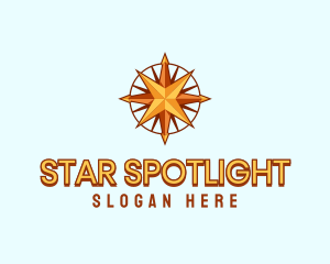 Golden Star Compass logo design