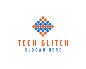 Tech Grid Circuit logo design