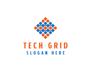 Grid - Tech Grid Circuit logo design