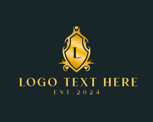 Royal - Luxurious Ornamental Shield Crest logo design