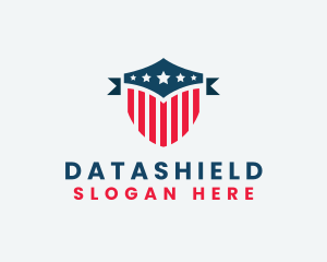 Orange Shield - American Shield Defense logo design