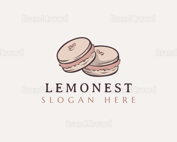 Sweet Macaron Dessert Logo