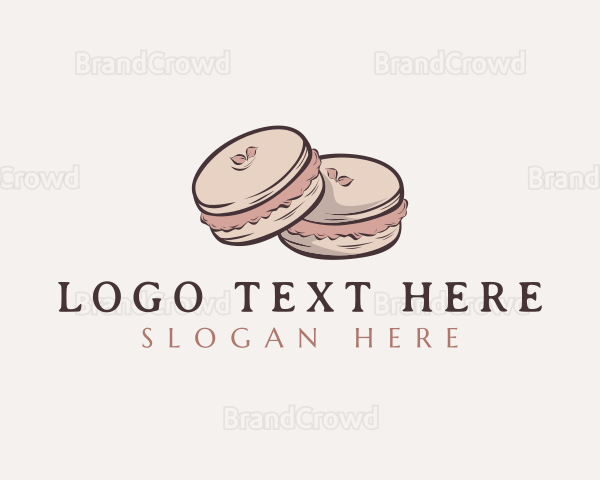 Sweet Macaron Dessert Logo