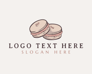 Sweet Macaron Dessert Logo