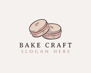 Sweet Macaron Dessert logo design