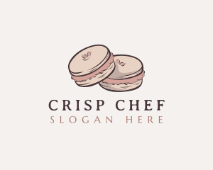 Sweet Macaron Dessert logo design